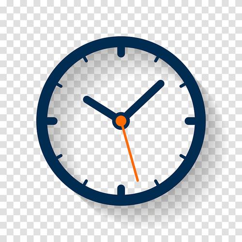 时钟图标在平面风格的计时器图片